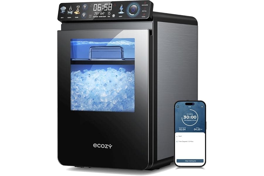 Smart Countertop Nugget Ice Maker with App Control