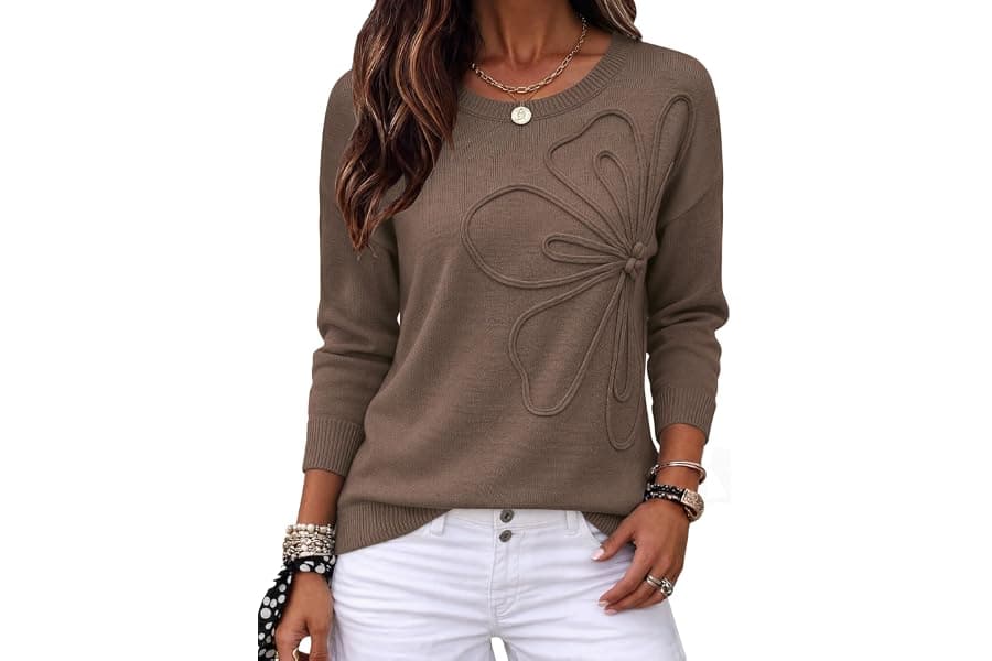 Cute Floral Sweaters for Fall & Winter
