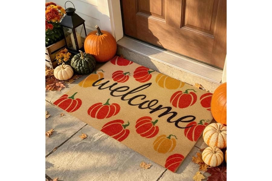 Best Non-Slip Fall Pumpkin Doormat for Cozy Entryways