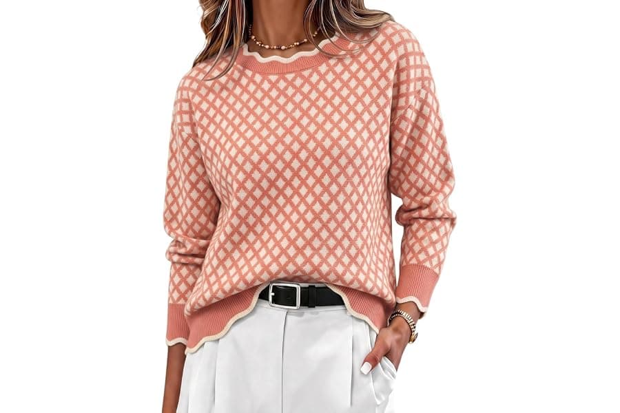 Best Fall Sweaters for Women: Loose Knit Crew Neck Style