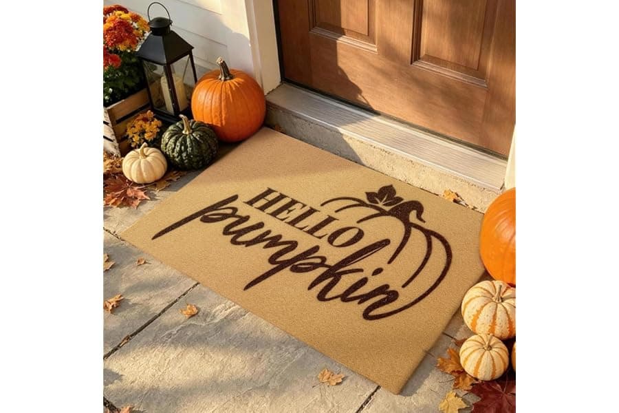 Best Fall Pumpkin Doormats for Your Porch