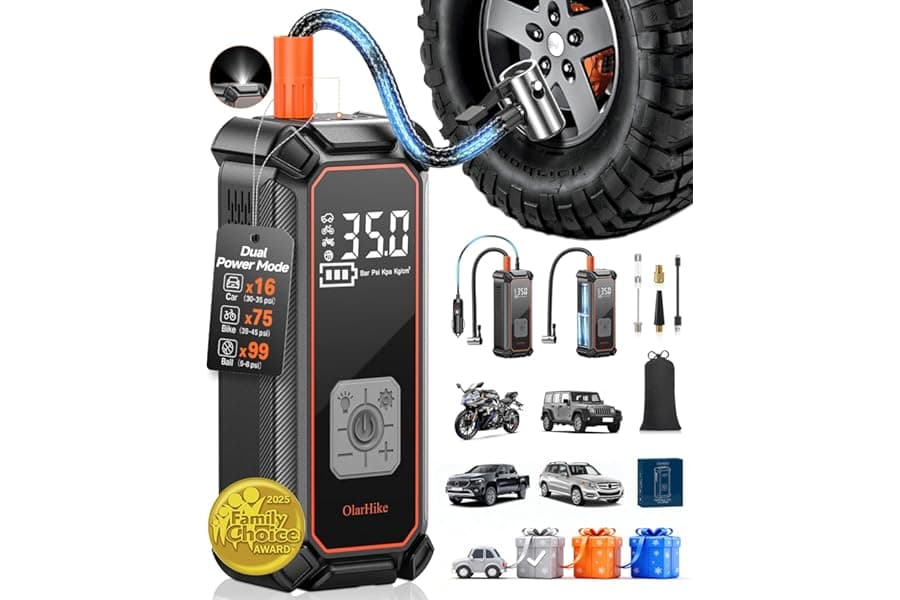 Best Cordless Tire Inflator: Dual Power Car & Bike Pump