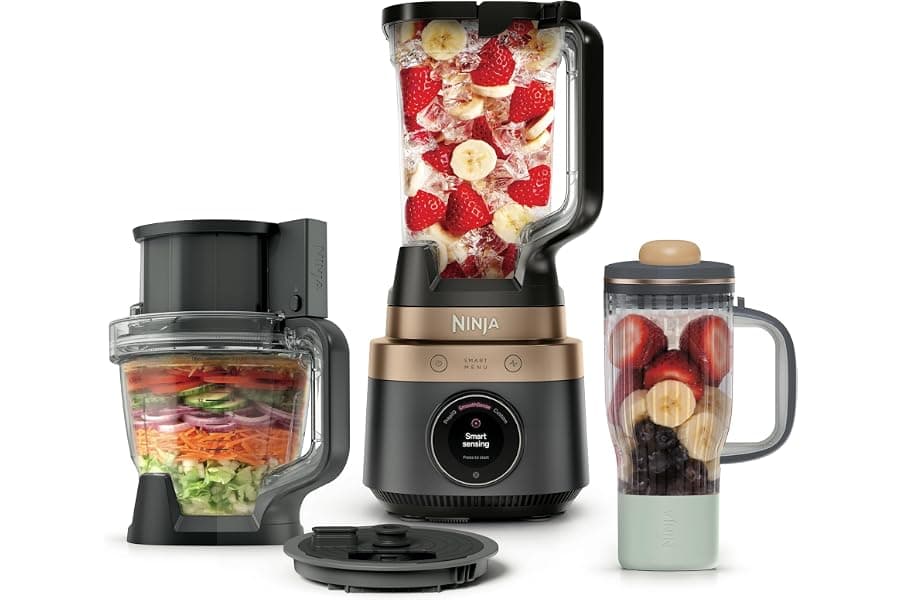 4-in-1 Blender and Food Processor with Auto Dicing