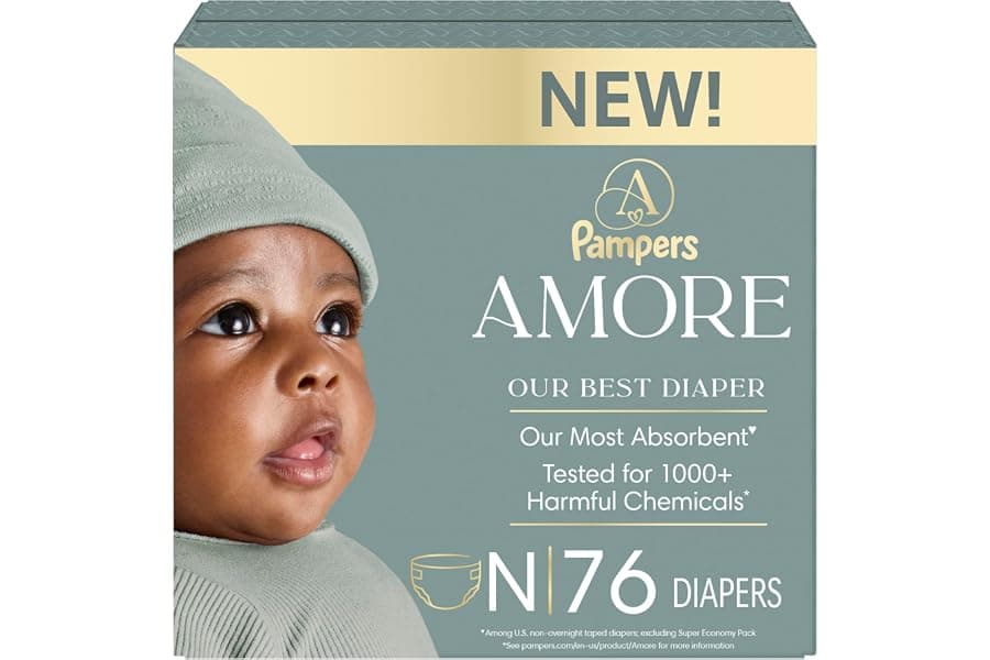 Premium Newborn Diapers Size 0 - Hypoallergenic & Leakproof