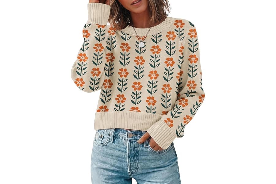 Cropped Crewneck Sweaters for Trendy Fall Outfits