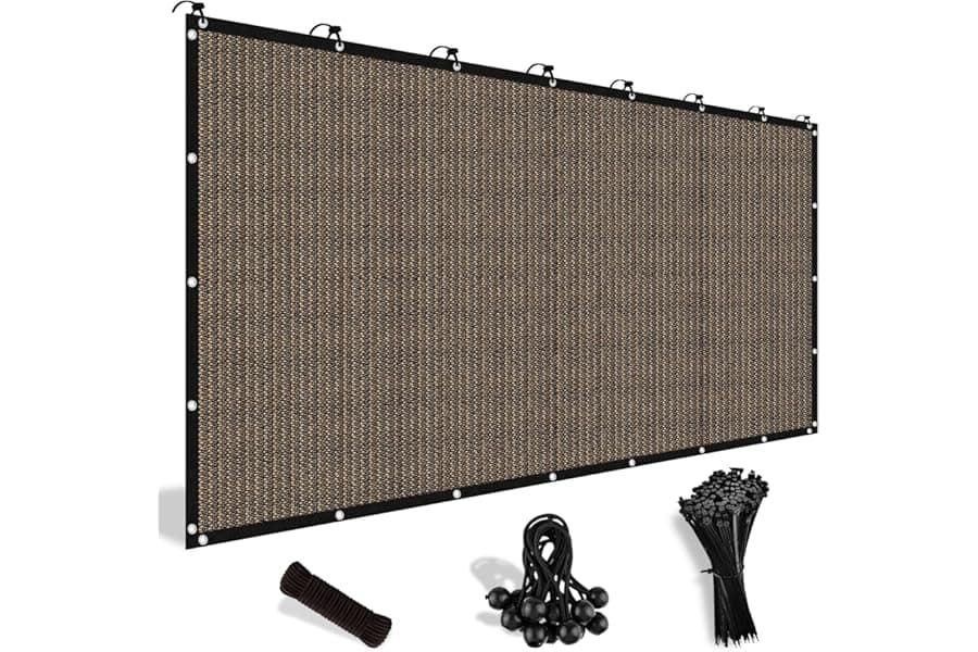 90% Sun Shade Cloth with Grommets 3x6 ft
