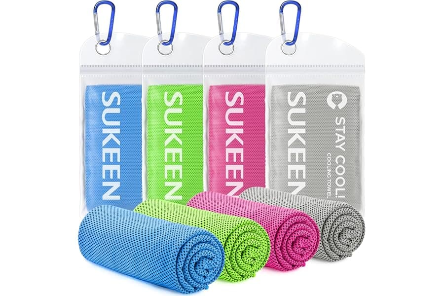 4 Pack Cooling Towels - Ice Neck Wraps