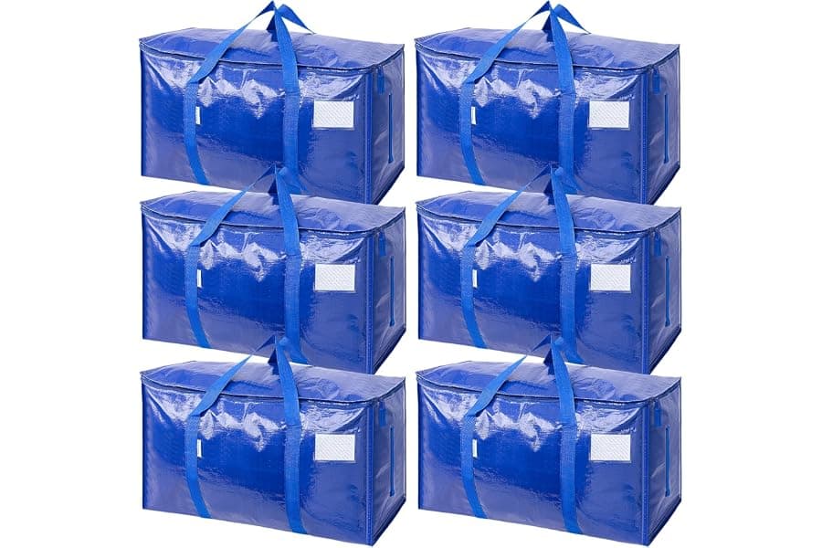 Extra Large Moving Storage Bags with Zippers