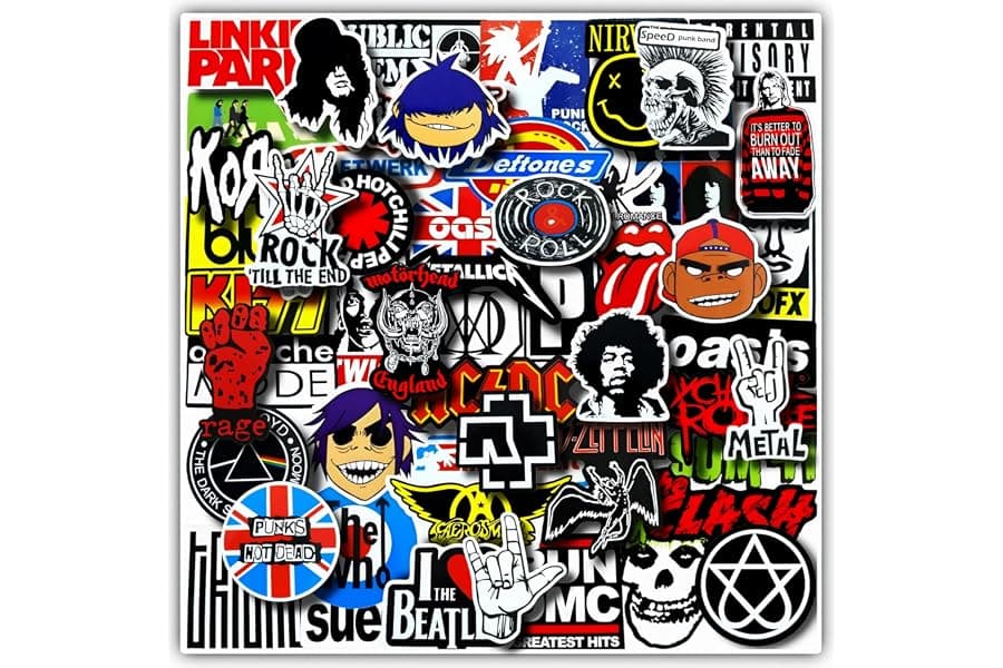 Best Waterproof Rock Band Music Stickers for 2026