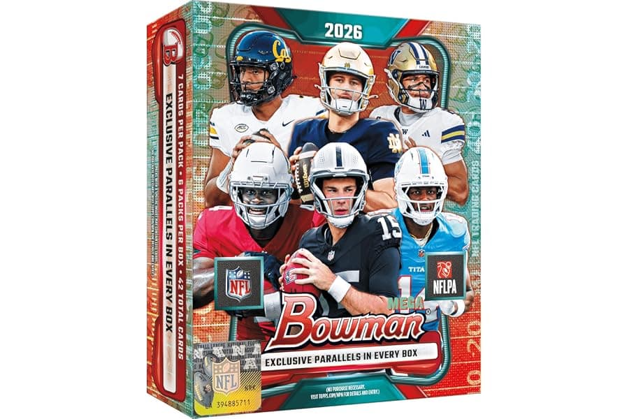 Factory Sealed Football Trading Cards Mega Box