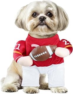 Football Player Dog Costume for Small Dogs