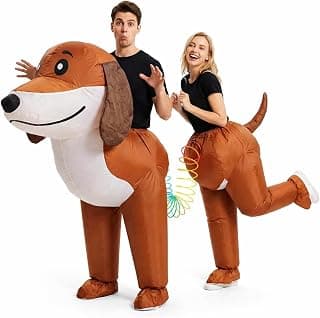 Funny 2 Person Inflatable Dachshund Costume for Adults