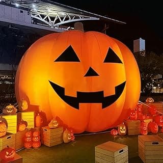 Giant LED Pumpkin Inflatable Halloween Yard Decoration