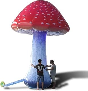 Giant Inflatable Mushroom Decor: 16ft Party Backdrop