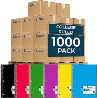 Bulk Spiral Notebooks for Schools and Offices