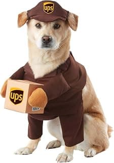 Best UPS Delivery Driver Dog Costume for Halloween
