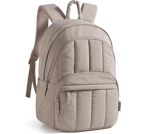 Quilted Laptop Backpack for College & Travel