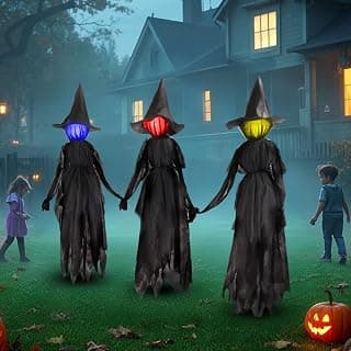 6 Ft Witch Halloween Decorations for Your Yard
