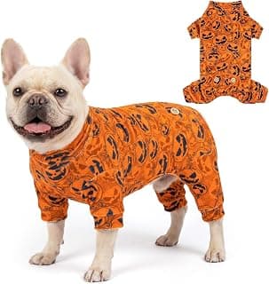 Best Halloween Dog Pajamas with Jack-o'-Lantern Design
