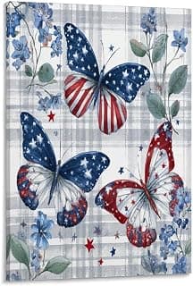Butterfly Star Canvas Wall Art for Home Decor