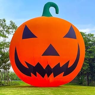 Giant 40-Foot Halloween Inflatable Pumpkin for Outdoor Decorating