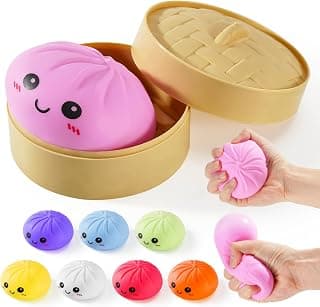 Dumpling Squishies: Cute Colorful Fidget Toys for Stress Relief