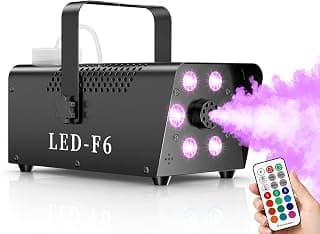 Fog Machine With RGB Lighting and Remote Control