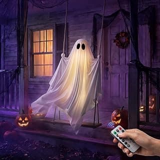 Best Swinging Ghost Halloween Decorations for Outdoors