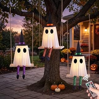 Best Outdoor Halloween Swinging Ghost Decorations