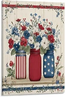 Patriotic Wall Art Canvas for Bedroom and Living Room
