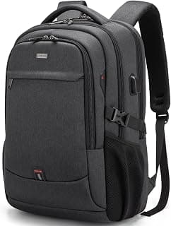 17-Inch Travel Laptop Backpack with USB Charging