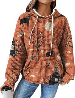 Funny Halloween Hoodies for Women with Pockets