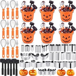 Best 48-Piece Pumpkin Carving Tool Kit for Halloween