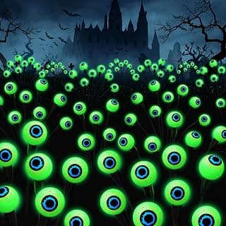 Solar Eyeball Lights for Halloween Decorations