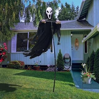 7.5ft Rotating Flying Ghost Halloween Yard Decoration