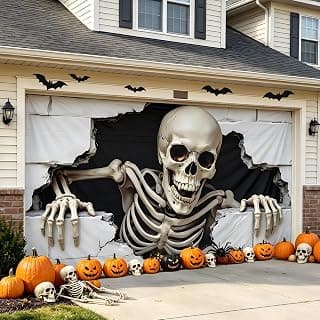 Best Halloween Garage Door Covers for Outdoor Decorations