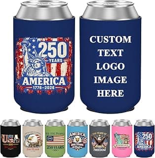 Patriotic Can Cooler Sleeves for 4th of July Parties